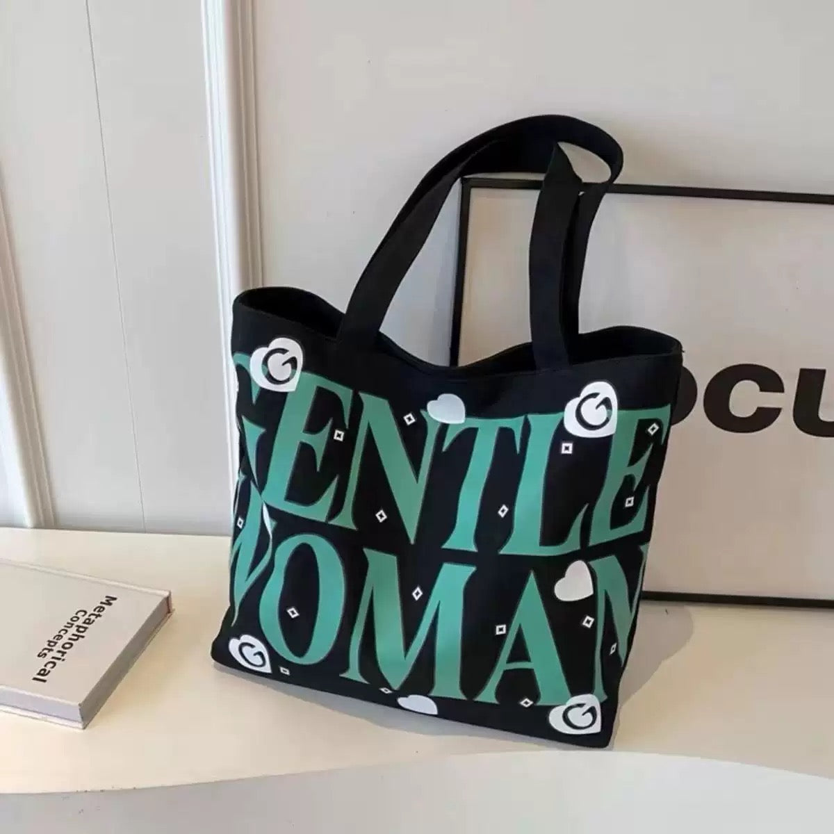 Urban Chic "Gentle Woman" Signature Canvas Tote Bag