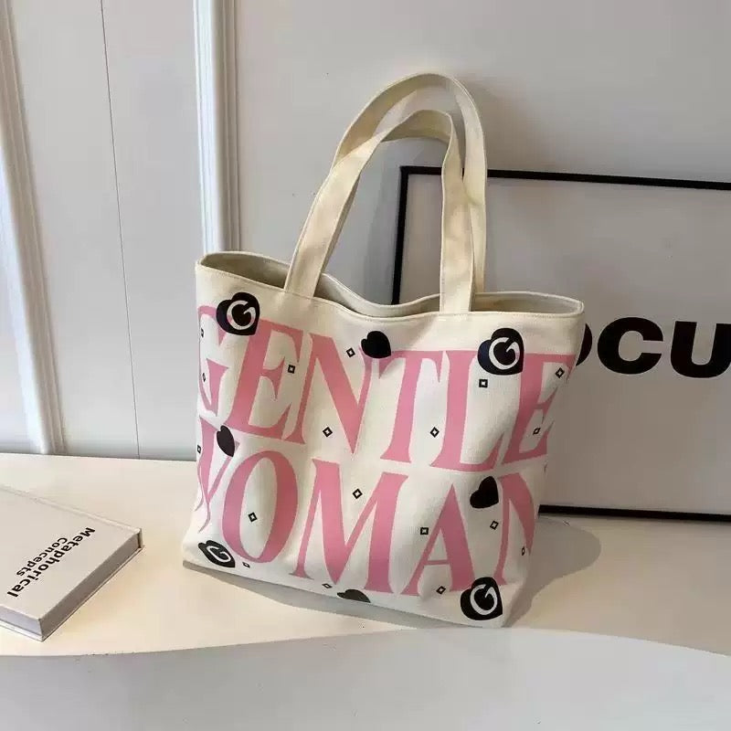 Urban Chic "Gentle Woman" Signature Canvas Tote Bag