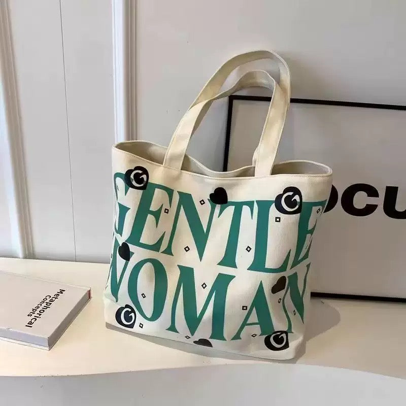 Urban Chic "Gentle Woman" Signature Canvas Tote Bag