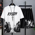 Bridge City" Urban Graphic Tee & Shorts Co-ord Set