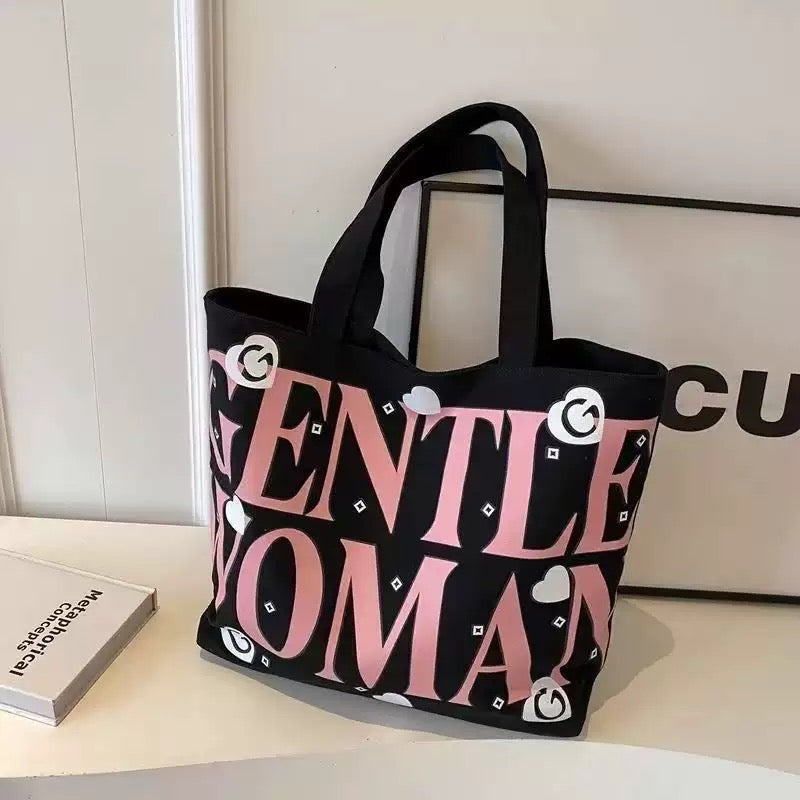 Urban Chic "Gentle Woman" Signature Canvas Tote Bag