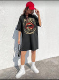 Always Rock Graphic T-Shirt Dress