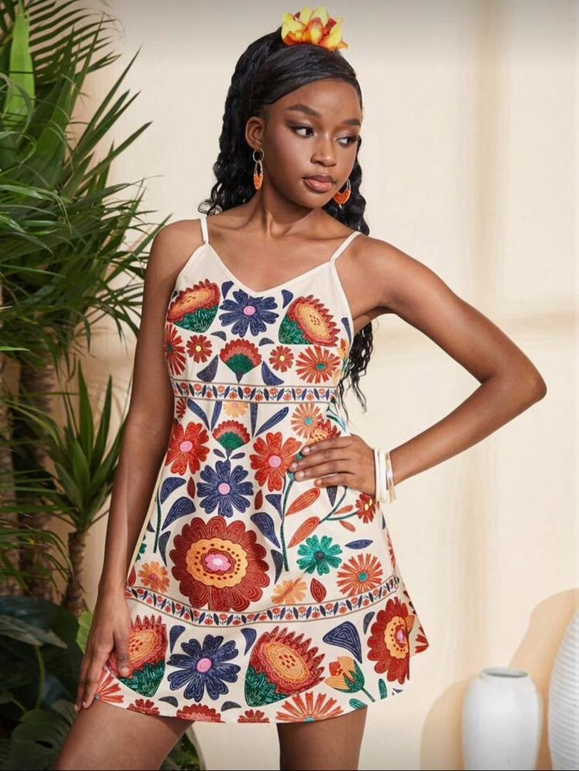 Summer Garden Embroidered Mini